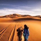 Camping in the Sahara Desert in Morocco